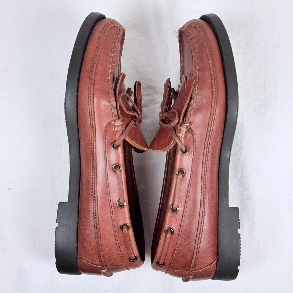 Sperry Top-Sider Men Brown Leather Kiltie Tassel Loafers Boat Shoes 11 M Preppy
